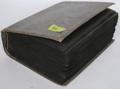 A huge old fashioned Edwardian postcard album with 336 vintage postcards.