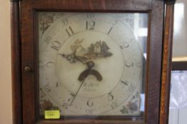 An 18th century oak cased Grandfathers longcase clock  having painted face with makers name P.