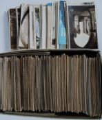 POSTCARDS Approx 700 vintage cards in shoe box. Most appear to be Topographical.