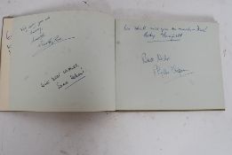 A fascinating 1930's - 1940's autograph book.