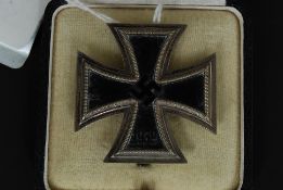 WWII Second World War Nazi Iron Cross - 1939 with tapered pin to the reverse,
