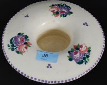 A 1920's Winifred Rose patterned Poole dish. IWW marks to underside with # date mark.