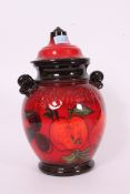 A West German pottery 20th century designed Rumtopf pot of large proportions, with lid.