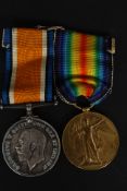 A World War One / medal group pair ( Victory Medal & Great War 1914-1918 Medal) .