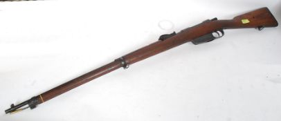 A military bolt action Manlicher Carcano Italian Military Rifle 6.