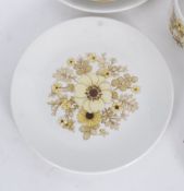 A retro six piece coffee service by Debutante, consisting of cups, saucers,