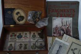 A collection of military items to include Great War Medal issued to;