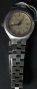 A ladies Longines automatic stainless steel mechanic movement  wristwatch having baton numerals and