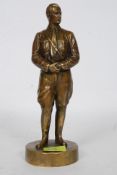 A 20th century statue of Adolf Hitler, cast in metal. Depicting Hitler stood in classic pose.