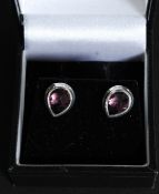 A beautiful pair of white metal ( stamped 925,