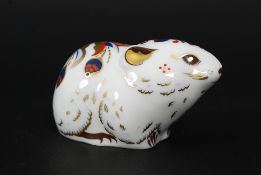 A Royal Crown Derby limited edition animal paperweight figurine - Bank Vole being an exclusive