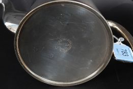 A good quality Sheffield silver plate part tea service being stamped Hard Soldered to the base