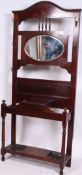 A Victorian upright large mahogany hallstand.
