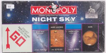 MONOPOLY; A Special ' Night Sky ' Edition of Monopoly board game - factory sealed and unopened.