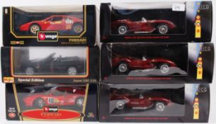 1:18 SCALE DIECAST; A collection of 6x 1:18 scale diecast model cars, 3x being Classico,