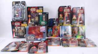 STAR WARS; A collection of Star Wars toys, comprising of Micro Machines Action Fleet,