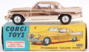 CORGI; An original vintage diecast model Corgi Glidamatic Studebaker Golden Hawk No. 211S.
