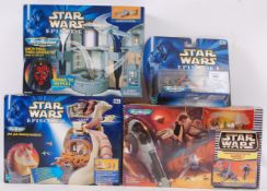 STAR WARS; A collection of 4x Star Wars Micro Machines playsets by Hasbro,