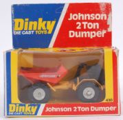 DINKY; An original vintage Dinky Toys 430 Johnson 2 Ton Dumper - complete within the original box.