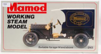 MAMOD; A fabulous Mamod Live Steam model van ' DV2 ' in blue, within the original box,