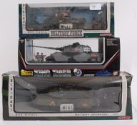 TANKS; A collection of 3x diecast model Tanks, comprising of a New Ray,