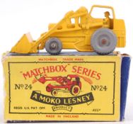 MOKO LESNEY; An original vintage Moko Lesney diecast model No.24 Hydraulic Excavator.
