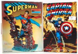 SUPERHERO MODELS; A vintage Monogram DC Comics Superman model kit, appearing to be complete, unused,