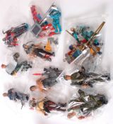 ACTION FIGURES; A collection of vintage 1980's action figures,