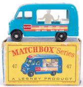 MATCHBOX LESNEY; An original vintage Matchbox Lesney No. 47 Lyons Maid Commer Ice Cream Canteen van.