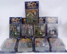 BUFFY THE VAMPIRE SLAYER; A collection of 9x Buffy The Vampire slayer carded action figures,