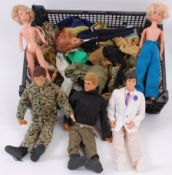 ACTION MAN / SINDY; A collection of vintage Action Man dolls and Sindy dolls (and a Ken),