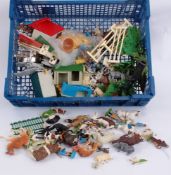 BRITAINS; A large quantity of Britains Zoo and Britains Farm animals and figures,