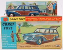CORGI; An original vintage diecast model Corgi 440 Ford Consul Cortina Estate,