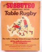 SUBBUTEO; An original boxed set of 1970's Subbuteo Table Rugby.