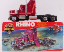 MASK; An original vintage retro Kenner MASK ' Rhino ' boxed vehicle, within the original box.