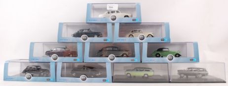 OXFORD; A collection of 10x Oxford Automobile Company 1:43 scale diecast model cars.