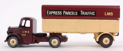 DINKY; Original Dinky Supertoys Bedford Lorry cab and trailer,