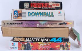 BOARD GAMES; A collection of original vintage board games, comprising of; Frustration, Downfall,