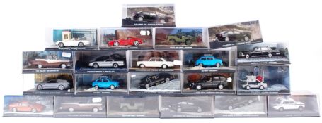 JAMES BOND; A collection of 21x James Bond 1:43 scale diecast models.