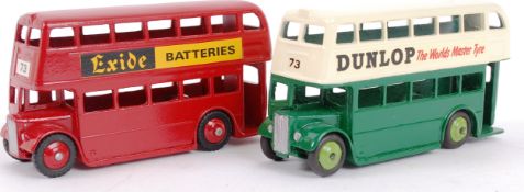 DINKY; An original Dinky diecast 291 Exide Batteries double decker bus,