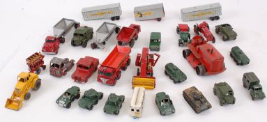 DIECAST; A mixed lot of vintage loose diecast to include mostly Lesney, but also a Dinky tractor,