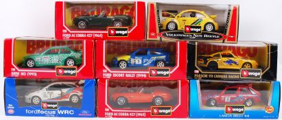 BURAGO; A collection of 8x Burago 1:24 scale boxed diecast model cars,