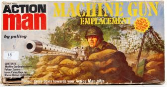 ACTION MAN; An original vintage Palitoy Action Man ' Machine Gun ' set.