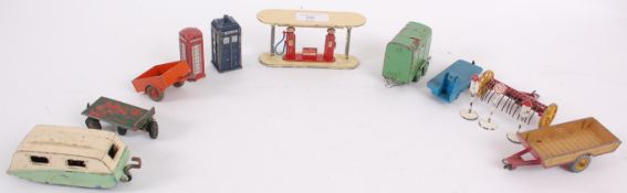 DINKY; A collection of vintage Dinky diecast model accessories,