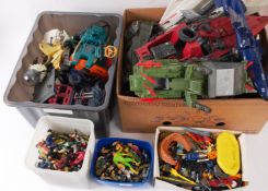 GI JOE; A HUGE quantity of original vintage / retro GI Joe (and some Action Force) playsets,