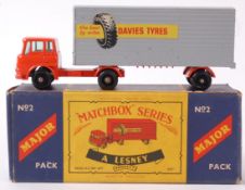 MATCHBOX LESNEY; An original vintage Matchbox Series Lesney M-2 Major Pack No.2.