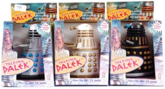 DOCTOR WHO; A collection of 3x Product Enterprise battery operated reissue Daleks.