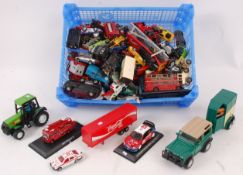 DIECAST; A good selection of assorted loose diecast models to include Lesney, Lledo, Dinky,