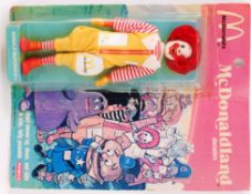 McDONALDLAND; An original rare Ronald McDonald ' McDonaldland' carded action figure, made by Remco,
