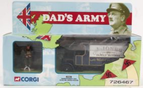 DADS ARMY; An original Corgi Ltd Ed 09002 Dads Army ' Jones' Butchers Van ' and figure.